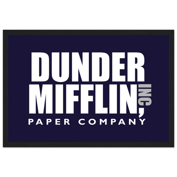 Dunder Mifflin Paper Company Inc from The Office Poster - Matte / 12 x 18″ (30 45cm) Black