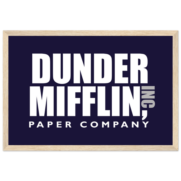 Dunder Mifflin Paper Company Inc from The Office Poster - Matte / 12 x 18″ (30 45cm) Wood