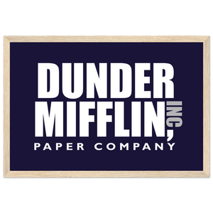 Dunder Mifflin Paper Company Inc from The Office Poster - Matte / 12 x 18″ (30 45cm) Wood