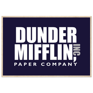 Dunder Mifflin Paper Company Inc from The Office Poster - Matte / 24 x 36″ (60 90cm) Wood