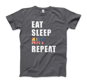 Eat, Sleep, Art, Repeat Distressed Design T-Shirt - Art-O-Rama Shop