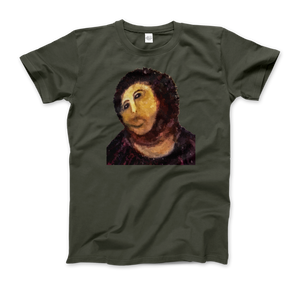 Ecce Homo (Behold the Monkey - Ecce Mono) Art T-Shirt - Men (Unisex) / City Green / S - T-Shirt