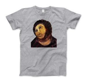 Ecce Homo (Behold the Monkey - Ecce Mono) Art T-Shirt - Men (Unisex) / Heather Grey / S - T-Shirt