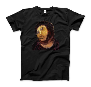 Ecce Homo (Behold the Monkey - Ecce Mono) Art T-Shirt - Men (Unisex) / Black / S - T-Shirt
