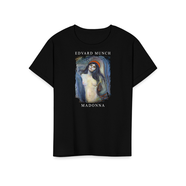 Edvard Munch - Madonna 1894 Artwork T - Shirt Youth / Black S