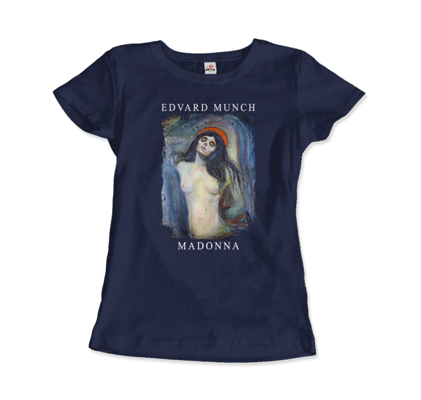 Edvard Munch - Madonna 1894 Artwork T - Shirt Women / Navy S