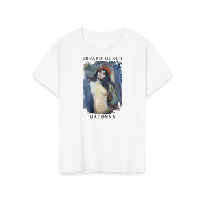 Edvard Munch - Madonna 1894 Artwork T - Shirt Youth / White S