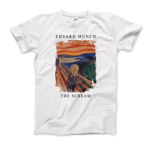 Edvard Munch - The Scream 1893 Artwork T-Shirt - Men / White / S - T-Shirt