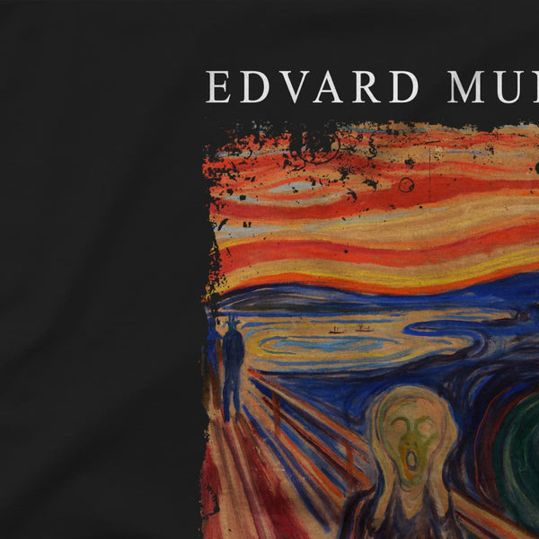 Edvard Munch - The Scream 1893 Artwork T-Shirt - T-Shirt
