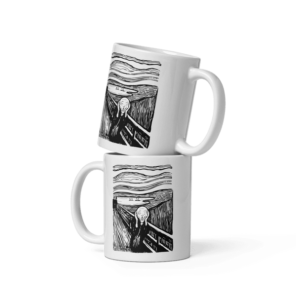 Edvard Munch - The Scream - Sketch Artwork Mug - Mug