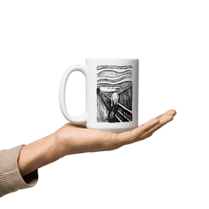 Edvard Munch - The Scream - Sketch Artwork Mug - Mug