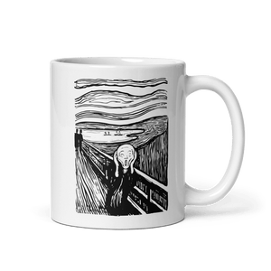 Edvard Munch - The Scream - Sketch Artwork Mug - Mug