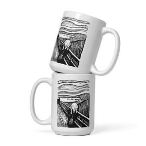 Edvard Munch - The Scream - Sketch Artwork Mug - Mug