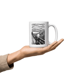 Edvard Munch - The Scream - Sketch Artwork Mug - Mug