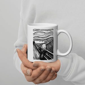 Edvard Munch - The Scream - Sketch Artwork Mug - Mug