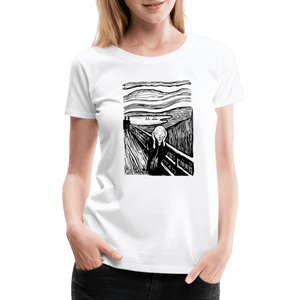 Edvard Munch - The Scream - Sketch Artwork T-Shirt - T-Shirt