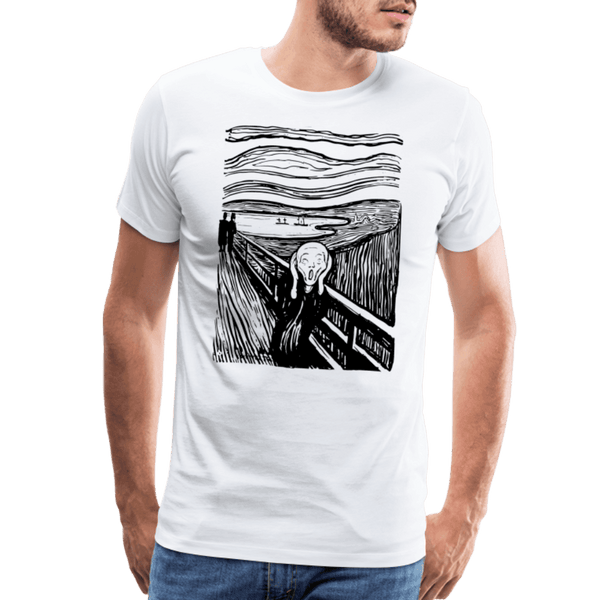 Edvard Munch - The Scream - Sketch Artwork T-Shirt - T-Shirt