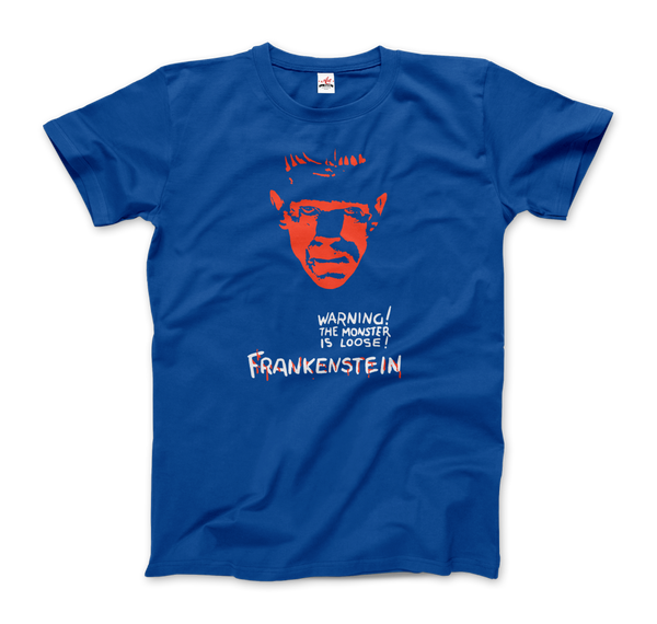 Frankenstein - 30s Sci - Fi Horror Movie T - Shirt Men / Royal Blue S