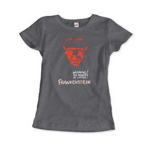 Frankenstein - 30s Sci - Fi Horror Movie T - Shirt Women / Charcoal S