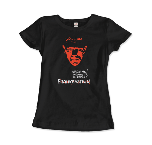 Frankenstein - 30s Sci - Fi Horror Movie T - Shirt Women / Black S
