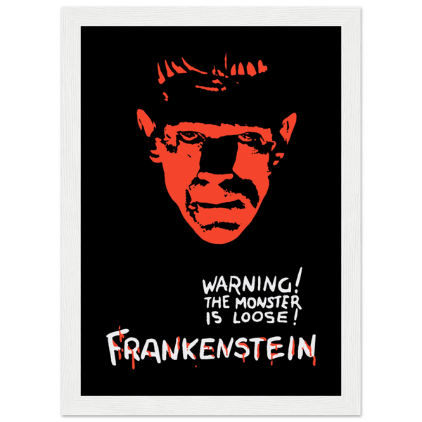 Frankenstein - 30s Si - Fi horror Movie Poster Matte / 8 x 12″ (21 29.7cm) White