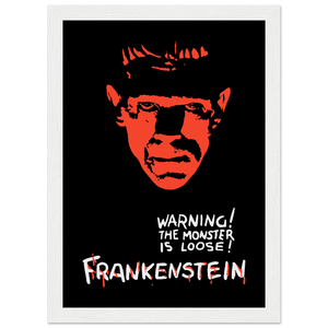 Frankenstein - 30s Si - Fi horror Movie Poster Matte / 8 x 12″ (21 29.7cm) White