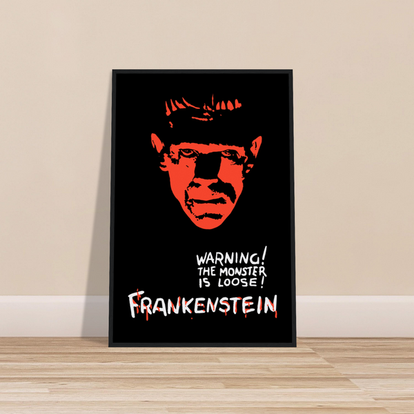 Frankenstein - 30s Si - Fi horror Movie Poster