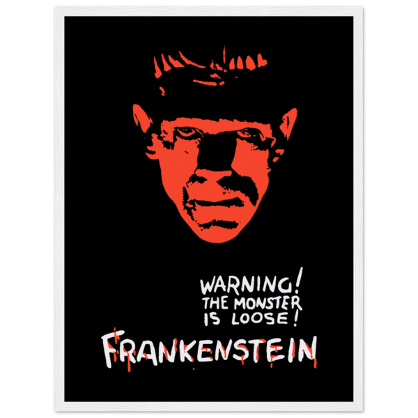 Frankenstein - 30s Si - Fi horror Movie Poster Matte / 18 x 24″ (45 60cm) White