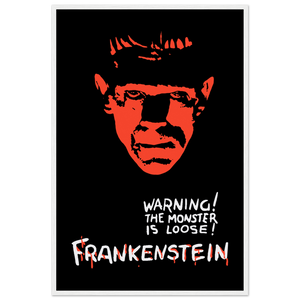 Frankenstein - 30s Si - Fi horror Movie Poster Matte / 24 x 36″ (60 90cm) White