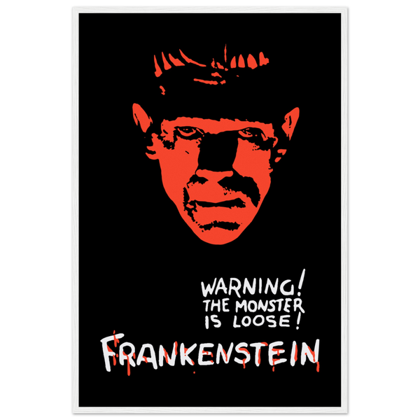 Frankenstein - 30s Si - Fi horror Movie Poster Matte / 24 x 36″ (60 90cm) White
