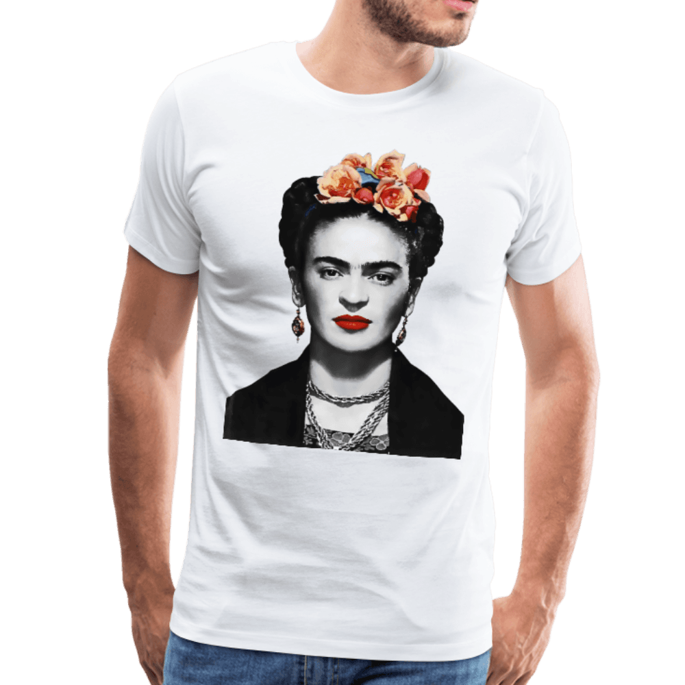 Art-O-Rama Shop - Frida Kahlo With Flowers Poster Artwork T-Shirt