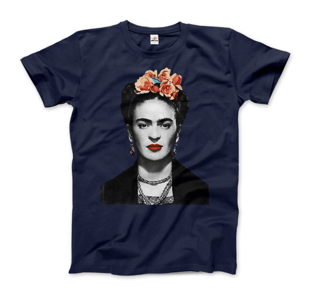 Art-O-Rama Shop - Frida Kahlo With Flowers Poster Artwork T-Shirt
