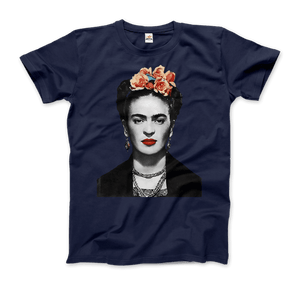 Frida Kahlo With Flowers Portrait Artwork T-Shirt