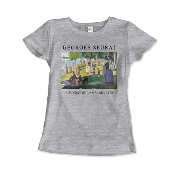 Georges Seurat - Sunday on La Grand Jatte Art T-Shirt - Women (Fitted) / Heather Grey / S - T-Shirt