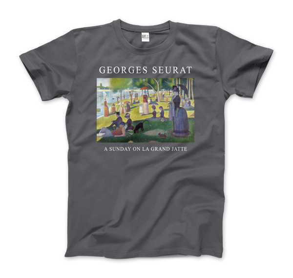 Georges Seurat - Sunday on La Grand Jatte Art T-Shirt - Men (Unisex) / Charcoal / S - T-Shirt