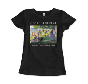 Georges Seurat - Sunday on La Grand Jatte Art T-Shirt - Women (Fitted) / Black / S - T-Shirt