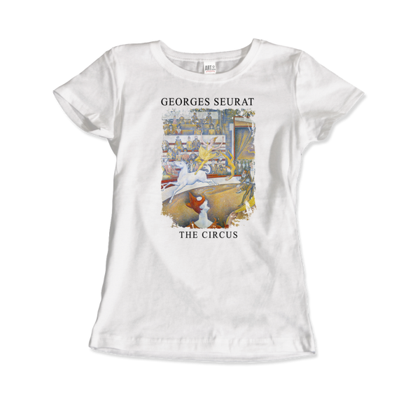 Georges Seurat - The Circus Artwork T-Shirt - Women (Fitted) / White / S - T-Shirt