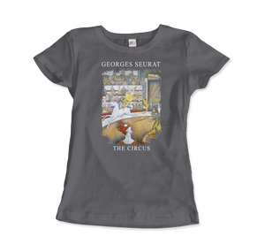 Georges Seurat - The Circus Artwork T-Shirt - Women (Fitted) / Charcoal / S - T-Shirt