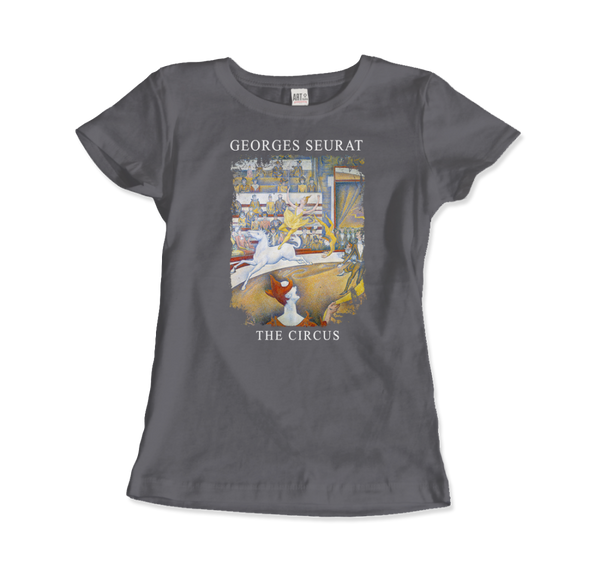 Georges Seurat - The Circus Artwork T-Shirt - Women (Fitted) / Charcoal / S - T-Shirt