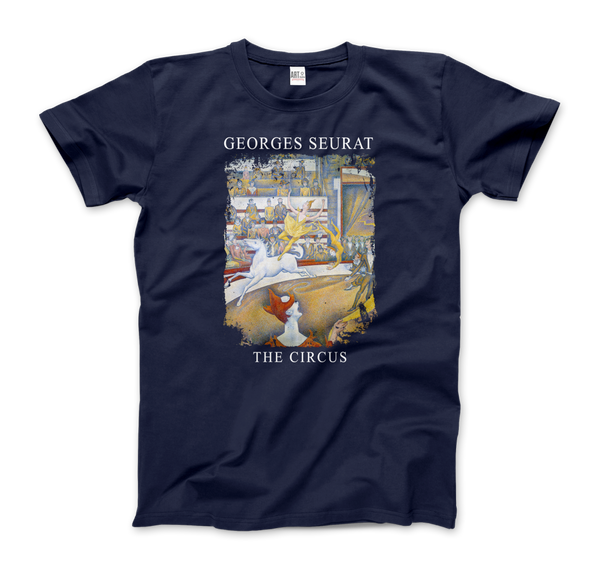 Georges Seurat - The Circus Artwork T-Shirt - Men (Unisex) / Navy / S - T-Shirt