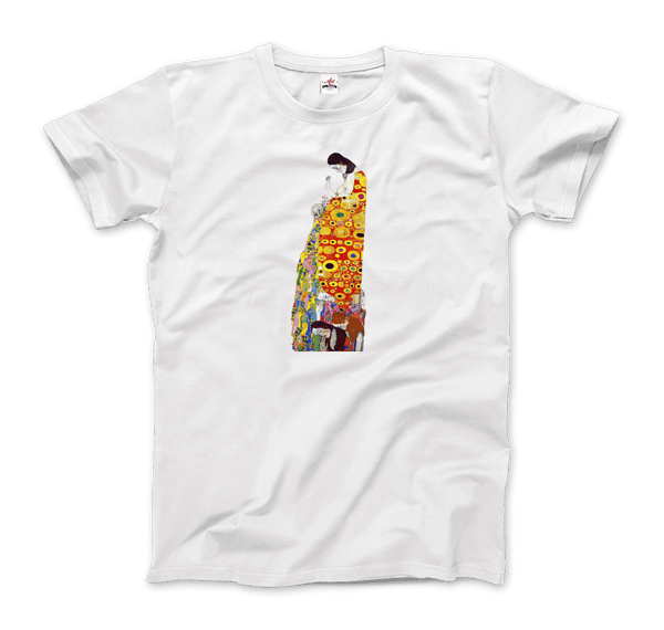 Gustav Klimt Hope II 1908 Artwork T-Shirt - Men / White / S - T-Shirt