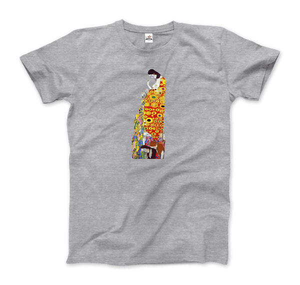 Gustav Klimt Hope II 1908 Artwork T-Shirt - Men / Heather Grey / S - T-Shirt