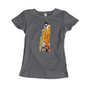 Gustav Klimt Hope II 1908 Artwork T-Shirt - Women / Charcoal / S - T-Shirt