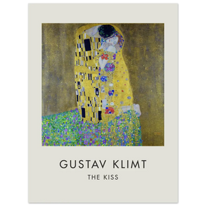 Gustav Klimt The Kiss 1908 Artwork Poster - Matte / 8 x 12″ (21 x 29.7cm) / None - Poster