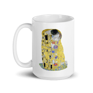 Gustav Klimt The Kiss (or The Lovers) 1908 Artwork Mug - 15oz (444mL) - Mug