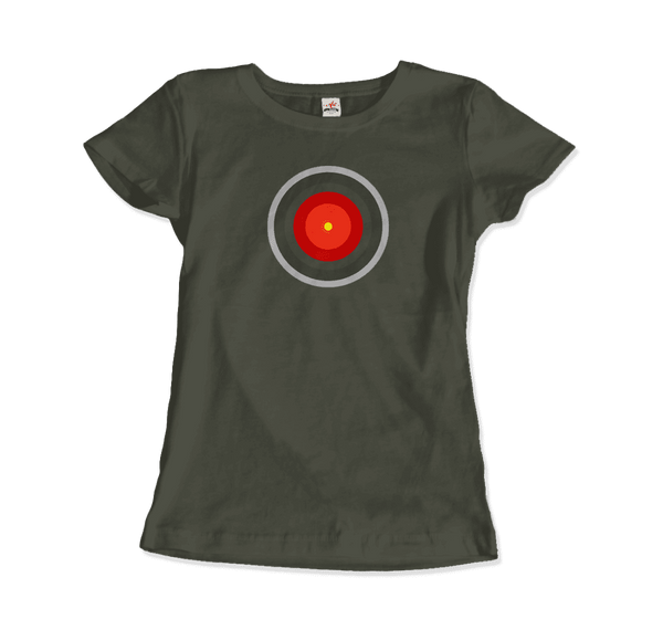 Hal 9000 Concept Design - 2001 Movie T-Shirt - Women / Military Green / S - T-Shirt