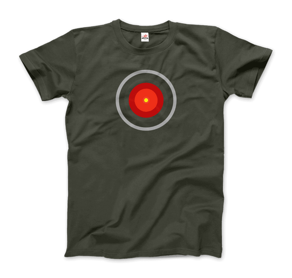 Hal 9000 Concept Design - 2001 Movie T-Shirt - Men / Military Green / S - T-Shirt
