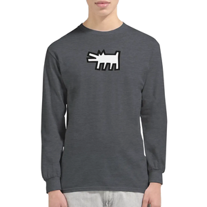 Haring’s - The Barking Dog Icon 1990 Street Art Long Sleeve Shirt - Long Sleeve Shirt