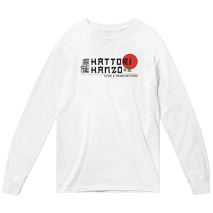 Hattori Hanzo Sushi and Swordsmithing Long Sleeve Shirt - White / Small - Long Sleeve Shirt