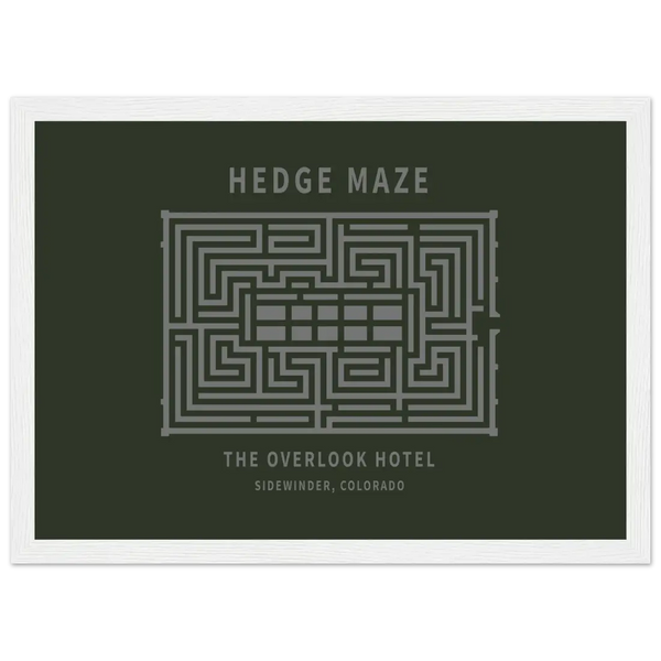 Hedge Maze The Overlook Hotel - The Shining Movie Poster - Matte / 8 x 12″ (21 x 29.7cm) / White - Poster